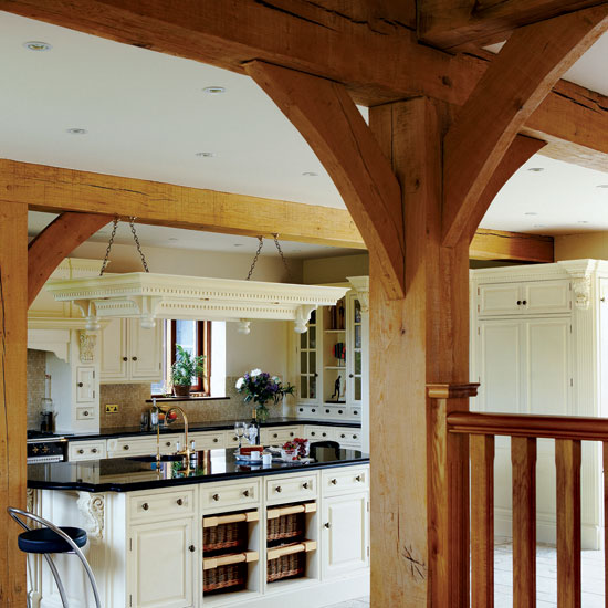 Exposed beams Kitchen exposed beams | Hertfordshire barn conversion | COuntry Homes & Interiors house tour | Housetohome