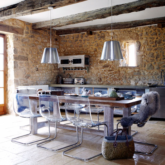 Contemporary kitchen | French manor house | Country Homes & Interiors house tour | PHOTO GALLERY | housetohome