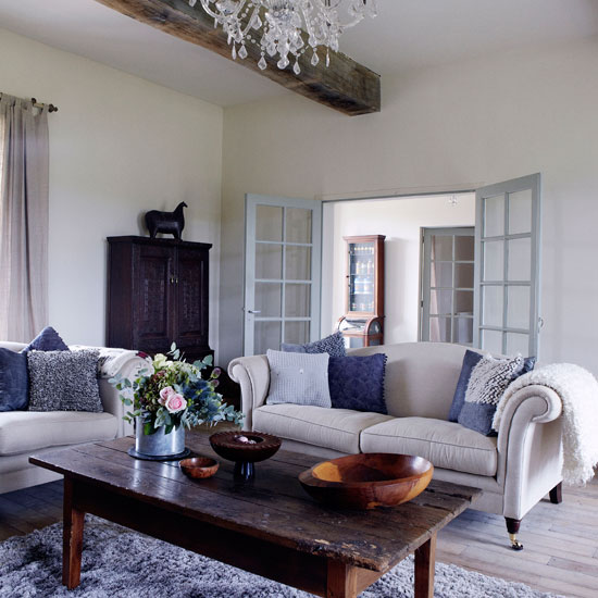Cosy living room | French manor house | Country Homes & Interiors house tour | PHOTO GALLERY | housetohome