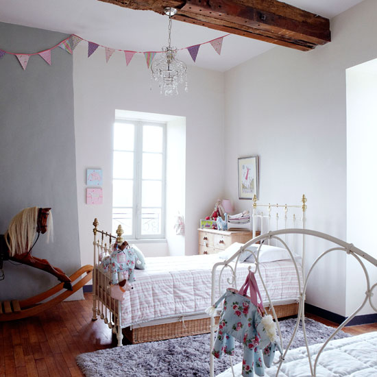 Girl's bedroom | French manor house | Country Homes & Interiors house tour | PHOTO GALLERY | housetohome