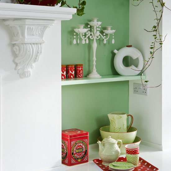 Alcove shelving Alcove shelving | Fresh cottage kitchen | Beautiful Kitchens tour | PHOTO GALLERY | Housetohome