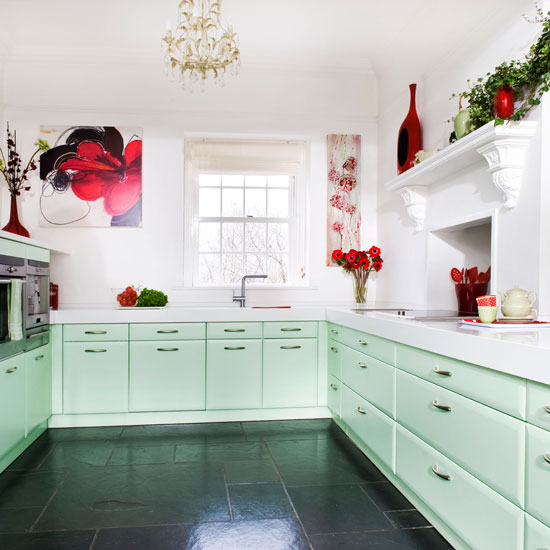 Mint kitchen Mint kitchen | Fresh cottage kitchen | Beautiful Kitchens tour | PHOTO GALLERY | Housetohome