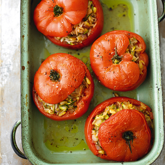 Fragrant and full of flavour, these stuffed tomatoes are the perfect way to start a meal