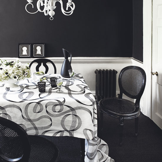 Paint it black Paint it black | Decorating with black and white | Classic decorating ideas | PHOTO GALLERY | Homes & Gardens | Housetohome