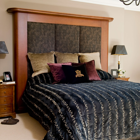 Grand headboard | glamorous bedroom ideas | bedroom decorating ideas | housetohome