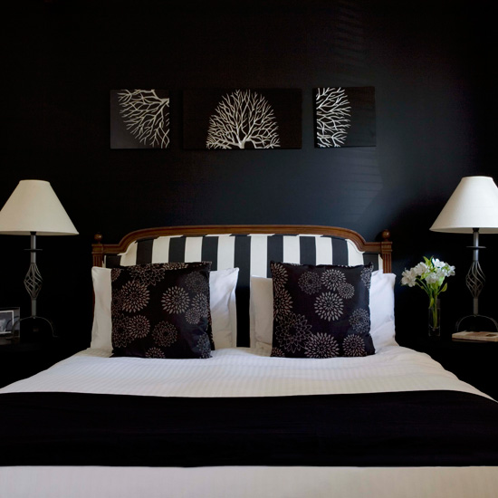 Modern monochrome | glamorous bedroom ideas | bedroom decorating ideas | housetohome