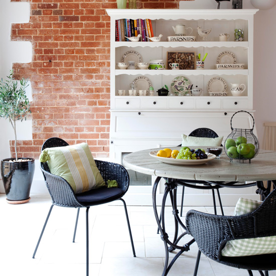 Exposed brick breakfast area Exposed brick breakfast area | Breakfast rooms - 10 of the best | Breakfast room ideas | Dining room ideas | Housetohome