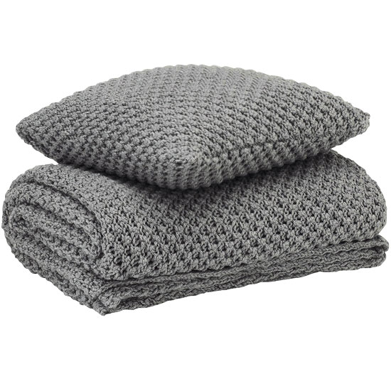 Throw and cushion from The White Company