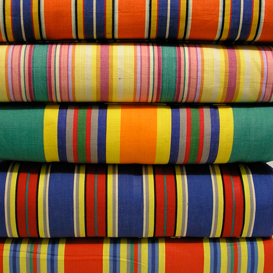 Restoring deck chair fabric Colourful deck chair fabric for the garden | Celia Rufey garden questions | garden ideas | PHOTO GALLERY | Housetohome