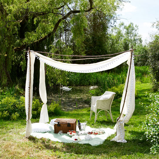 White garden canopy | Country garden design ideas | Garden | PHOTO GALLERY | Housetohome.co.uk