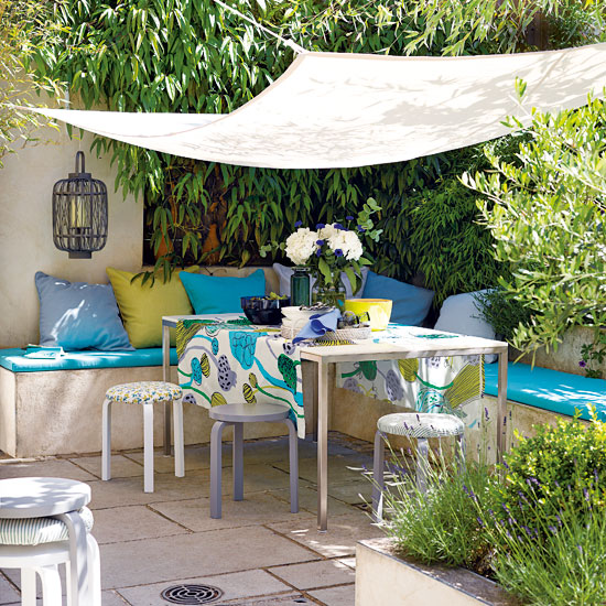 Relaxed summer terrace