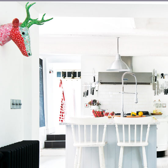 White kitchen with quirky accents | Kitchen | PHOTO GALLERY | Housetohome