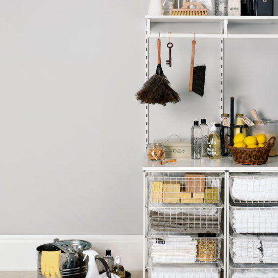 Spring-inspired utility room