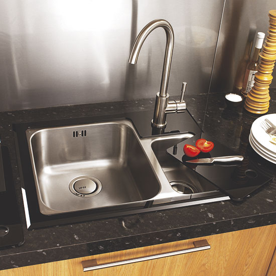 Vetra inset from Wickes How to choose a kitchen sink Ideal Home's