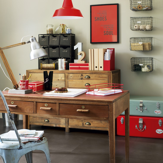 Make your home office industrial Make your room industrial | 5 clever ideas for home offices | home office ideas | decorating inspiration | housetohome