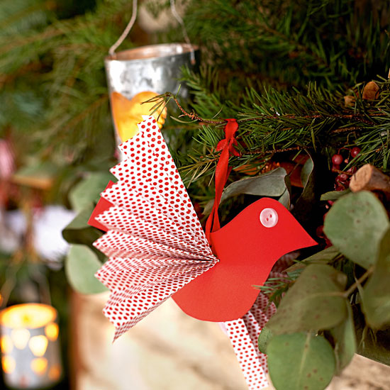 Make paper bird decorations Make paper bird decorations | Handmade Christmas decorating ideas | Christmas crafts | Christmas | PHOTO GALLERY | Country Homes & Interiors | Housetohome