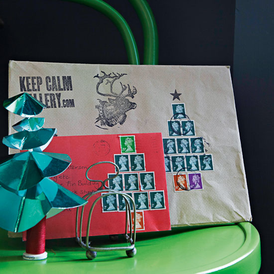 Play with postage stamps | 10 budget Christmas ideas | Christmas decorating ideas | Christmas | PHOTO GALLERY | Livingetc | Housetohome