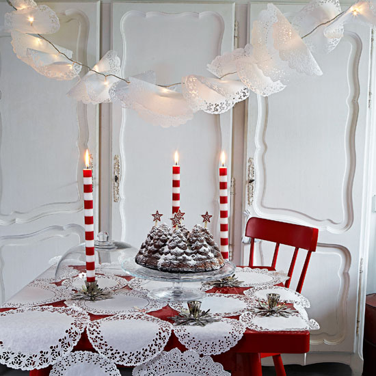 Stitch doilies | 10 budget Christmas ideas | Christmas decorating ideas | Christmas | PHOTO GALLERY | Livingetc | Housetohome