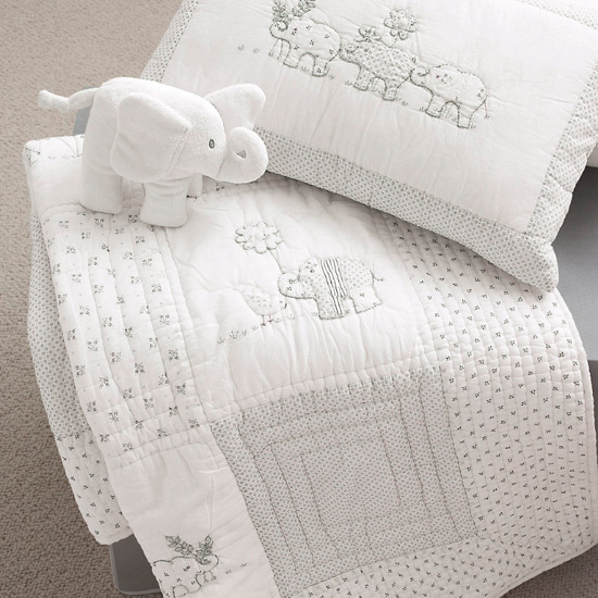 Baby Elephant bedding from The White Company | Christmas gifts for babies | Baby gifts | Christmas gift ideas | PHOTO GALLERY | Housetohome.co.uk