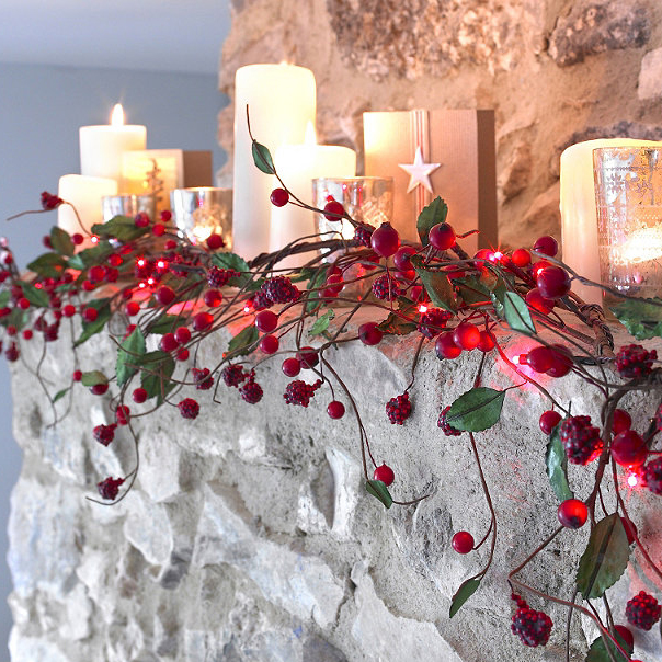 Red Berry Light String from Lakeland | Indoor Christmas lighting | Christmas lighting | Lighting | PHOTO GALLERY | Housetohome.co.uk