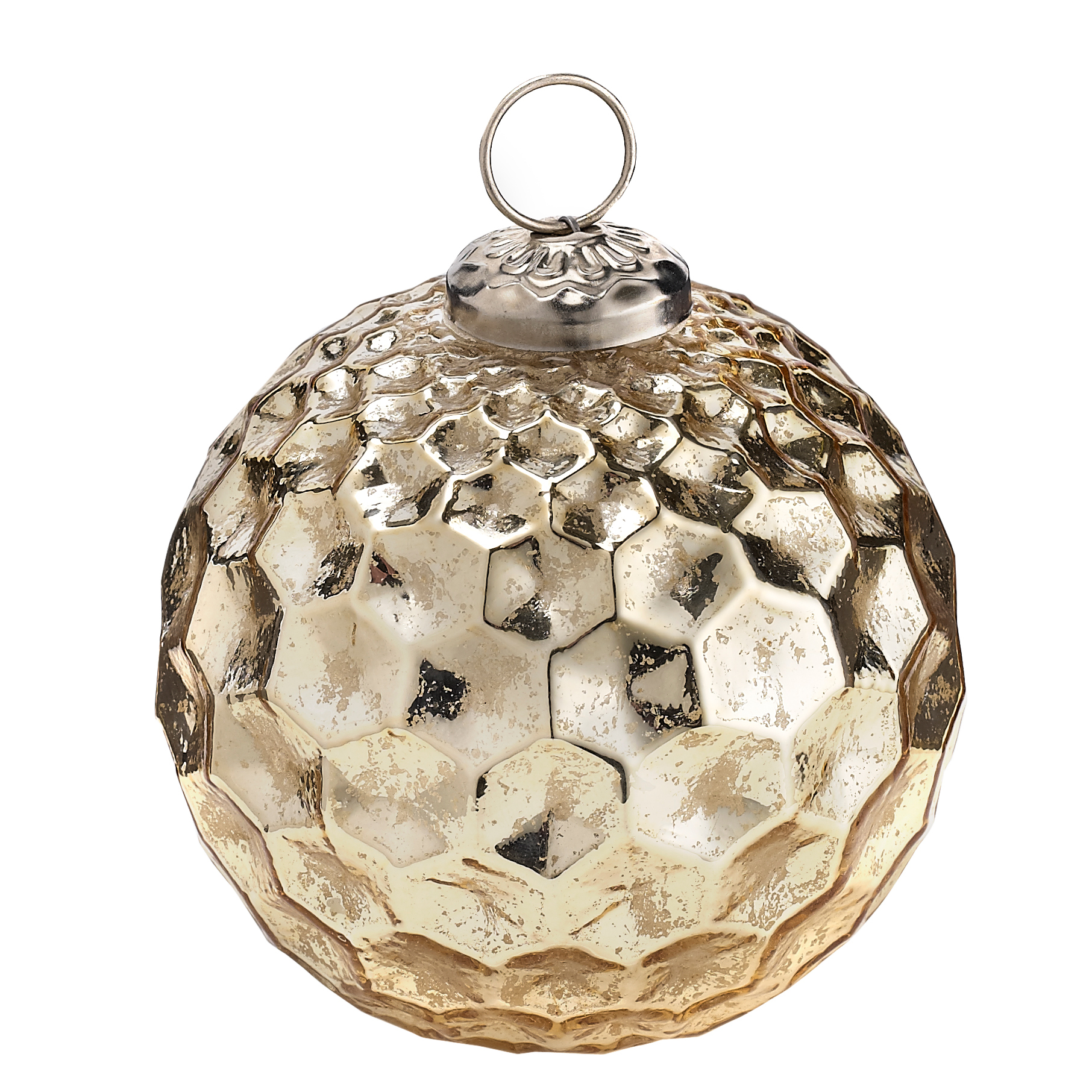 Honeycomb glass design bauble from Lombok | Christmas baubles | Christmas baubles 2011 | Christmas tree decorations | Christmas decorations | PHOTO GALLERY | Housetohome.co.uk