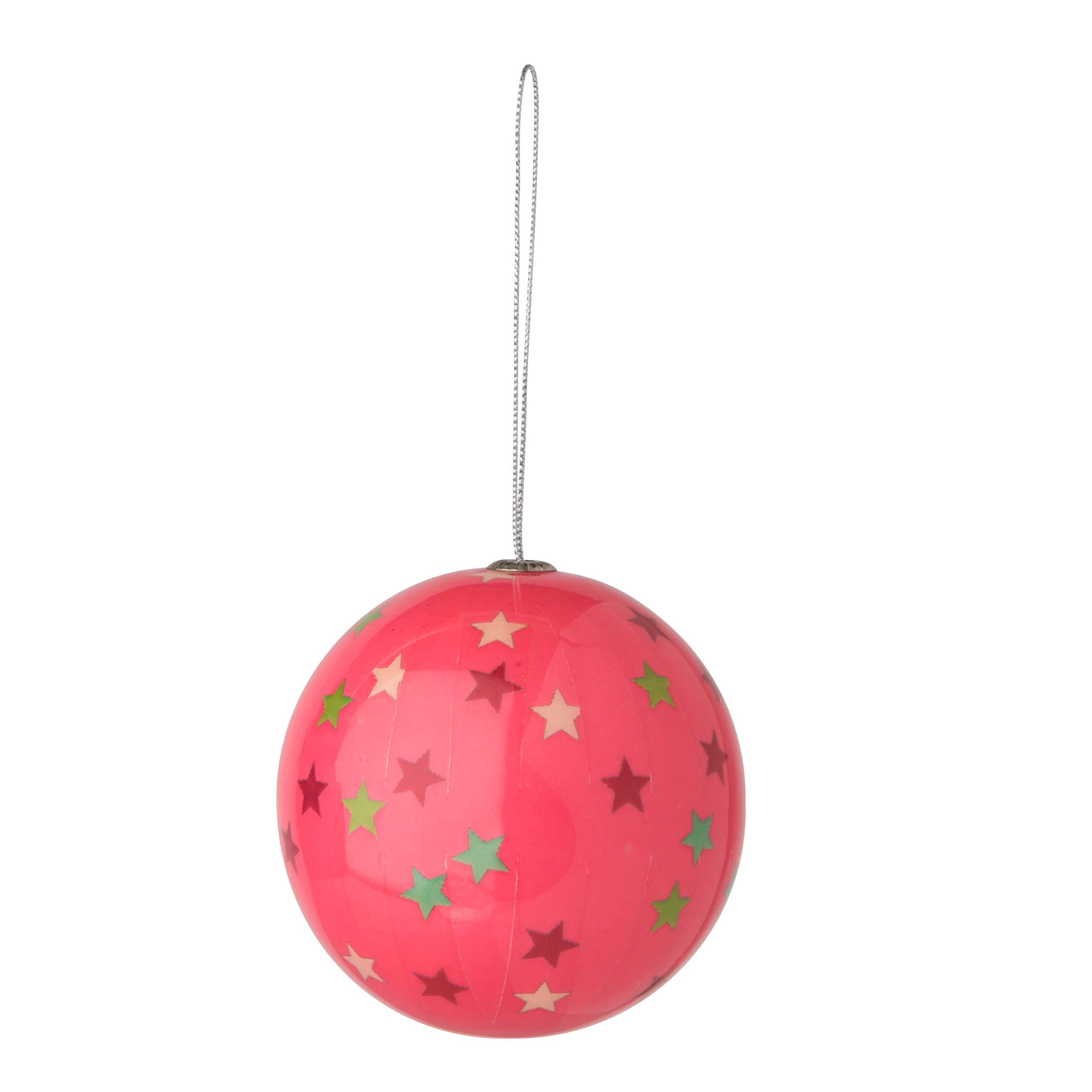 Pink decoupage bauble from Tesco Direct | Christmas baubles | Christmas baubles 2011 | Christmas tree decorations | Christmas decorations | PHOTO GALLERY | Housetohome.co.uk