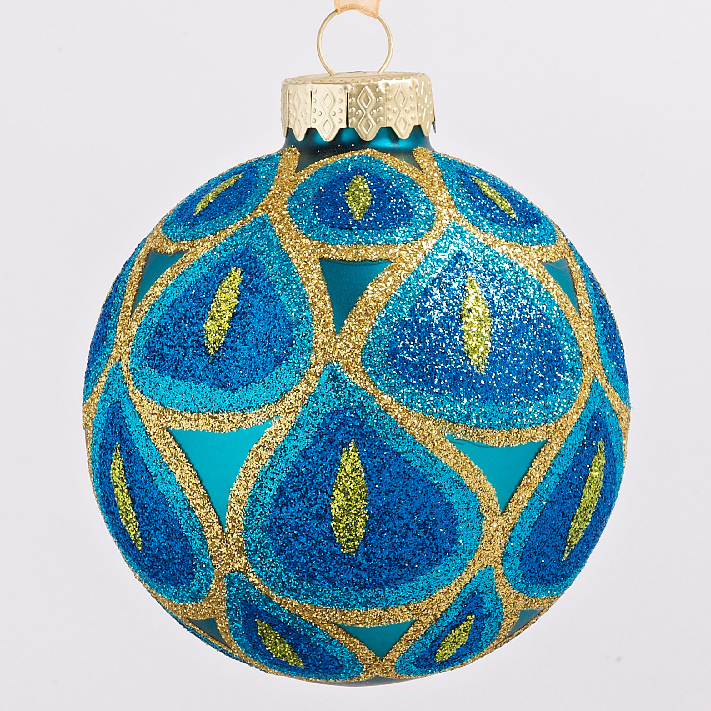 Blue and gold patterned bauble from Wilkinson | Christmas baubles | Christmas baubles 2011 | Christmas tree decorations | Christmas decorations | PHOTO GALLERY | Housetohome.co.uk