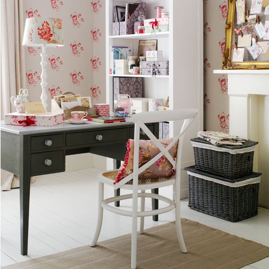Floral home office