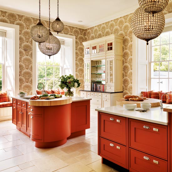 Terracotta kitchen | Kitchen colour schemes | Bright kitchens | Beautiful Kitchens