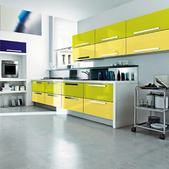 Lime kitchen | Kitchen colour schemes | Bright kitchens | Beautiful Kitchens
