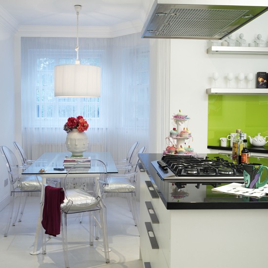 Kitchen diner with green accents | Kitchen-diner ideas | Kitchens | PHOTO GALLERY | Livingetc