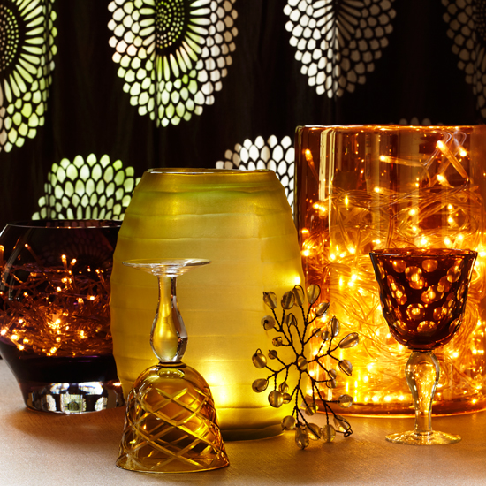Feature Christmas lighting in vases Feature Christmas lighting in vases | Christmas light decorating ideas | Christmas lights | Christmas decorating ideas | Homes & Gardens | Housetohome.co.uk