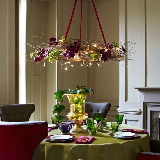 Add festive lighting to the Christmas table  Christmas lights