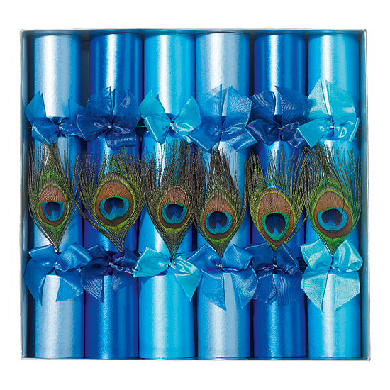 Peacock crackers from Liberty | Christmas crackers | Christmas crackers 2011 | Christmas decorations | Christmas decorating ideas | Ideal Home | Housetohome.co.uk