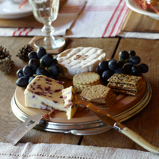 Cheese and biscuits | Country-style Christmas table ideas | Christmas table settings | Country Homes & Interiors