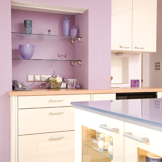 Kitchen shelving Kitchen shelving | Take a tour around this feminine lilac kitchen | | Reader kitchen | PHOTO GALLERY | Beautiful Kitchens
