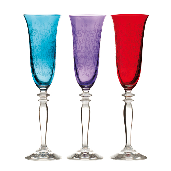 Champagne flutes from HomeSense | Jewel-coloured Christmas buys | Christmas decorating ideas | Christmas 2011 | Christmas ideas | 25 Beautiful Homes | PHOTO GALLERY | Housetohome.co.uk