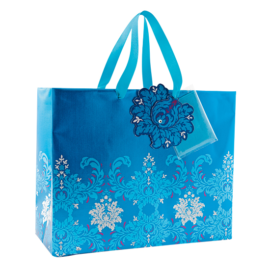 Gift bag from Waitrose | Jewel-coloured Christmas buys | Christmas decorating ideas | Christmas 2011 | Christmas ideas | 25 Beautiful Homes | PHOTO GALLERY | Housetohome.co.uk
