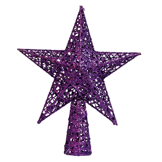 Purple star tree topper from Heal's