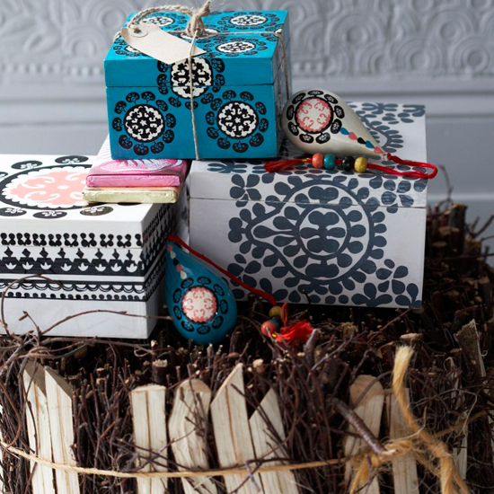 Decorate with pretty boxes | Creative gift wrapping ideas | Christmas ideas 2011 | Christmas decorating | Christmas | Livingetc | PHOTO GALLERY | Housetohome