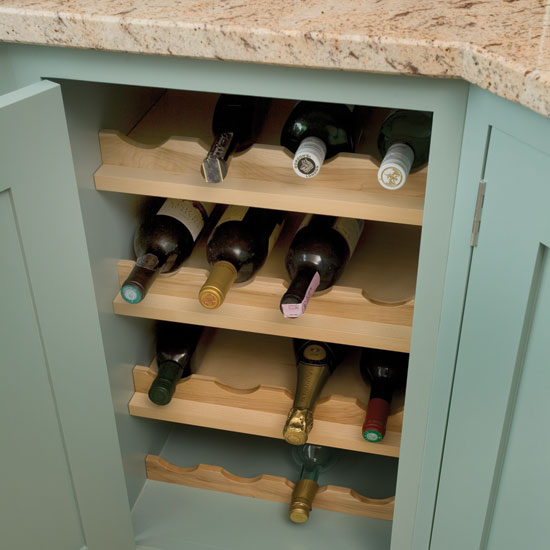 Wine rack | Take a look around this smart maple kitchen | Real kitchen | PHOTO GALLERY | Beautiful Kitchens