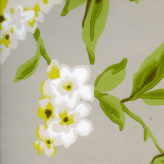 Showstopper Wisteria in Gold by Clarke & Clarke