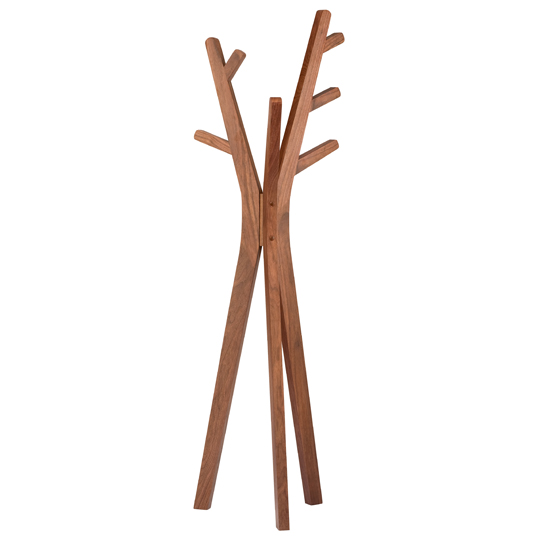 Walnut coat stand by Dwell | coat stand | storage | stylish furniture | hallway | PHOTO GALLERY | 25 Beautiful Homes | Housetohome