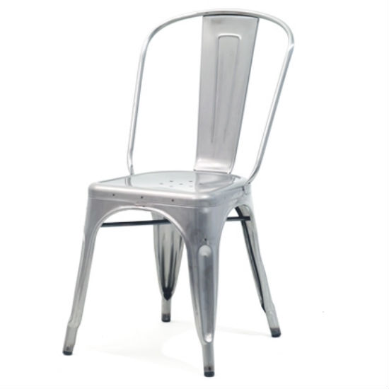 Galvanized dining chair from Made