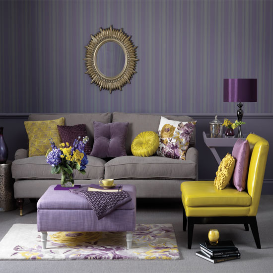 Amethyst living room | Living room decorating ideas | Living room | Ideal Home | IMAGE | Housetohome.co.uk