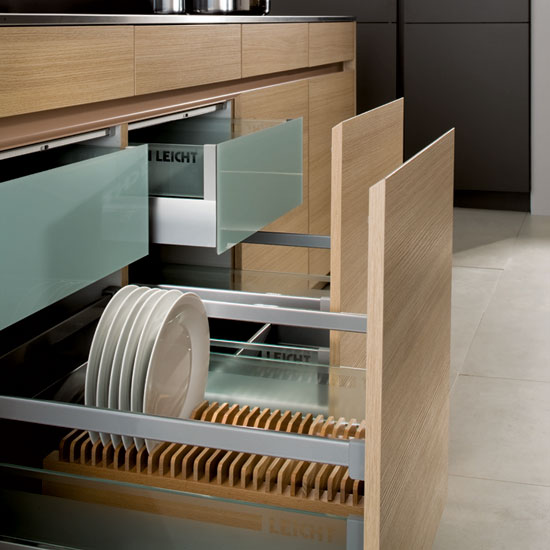 Crockery and cutlery drawer from Leicht | Kitchen storage - 10 of the best | Kitchen planning | PHOTO GALLERY | Beautiful Kitchens