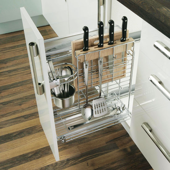 Pull-out chopping unit from B&Q | Kitchen storage - 10 of the best | Kitchen planning | PHOTO GALLERY | Beautiful Kitchens