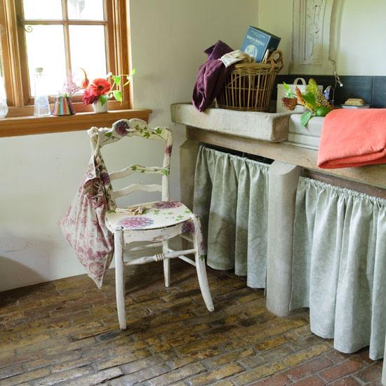 Curtained off storage | utility room | country | Country Homes & Interiors