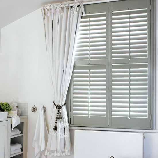 Combine shutters and curtains Combine shutters and curtains | curtains | country | Country Homes & Interiors