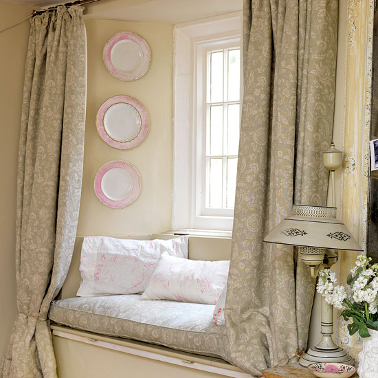 Frame a window seat Frame a window seat | curtains | country | Country Homes & Interiors